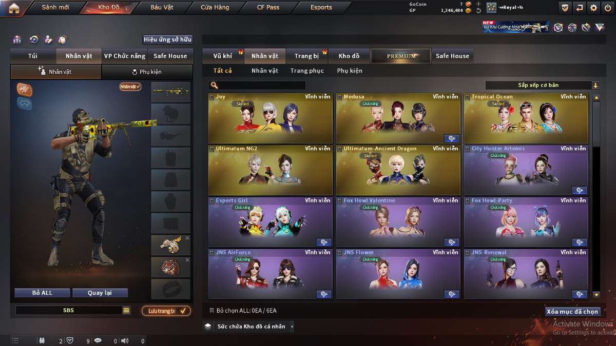 shop acc cf uy tin gia re